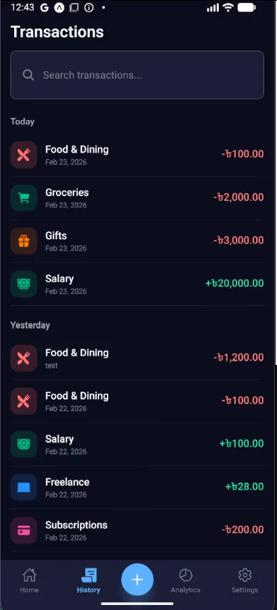 BudgetFlow — screen 2