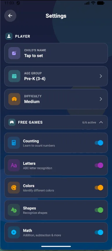 KidsBrain — screen 3